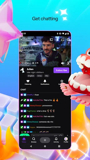 Twitch ডাউনলোড করুন – লাইভ স্ট্রিমিং এবং গেমিং কমিউনিটি - Screenshot 4