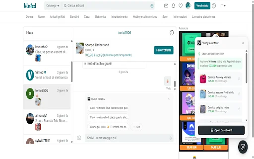 Vindy ডাউনলোড করুন – Vinted বিক্রয় বৃদ্ধির সেরা টুল - Screenshot 5