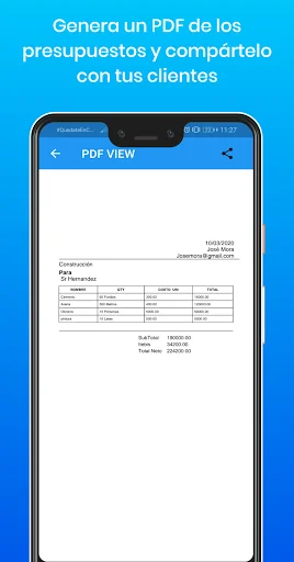 Budget Invoices Template ডাউনলোড করুন – পেশাদার ইনভয়েস তৈরি করুন - Screenshot 2